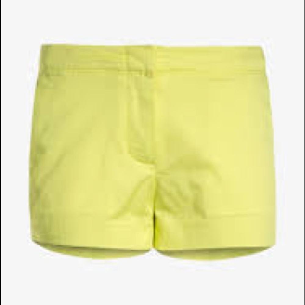 J Crew Girls Neon Yellow Frankie Short Size 14